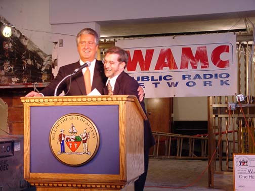 Alan S. Chartock with Albany Mayor Gerald D. Jennings
